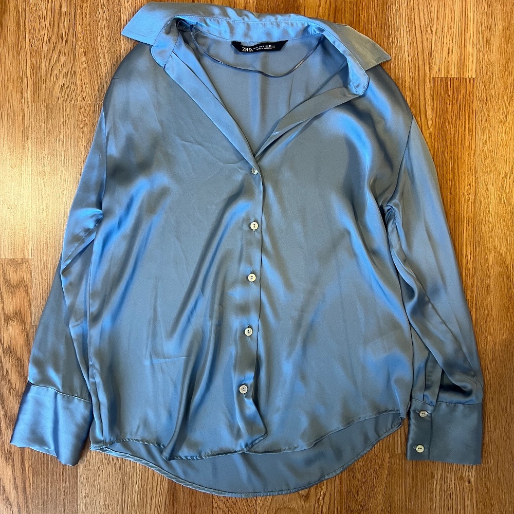 Zara Satin Effect Shirt